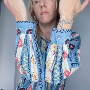 UNIONBAY 90s patterned button up